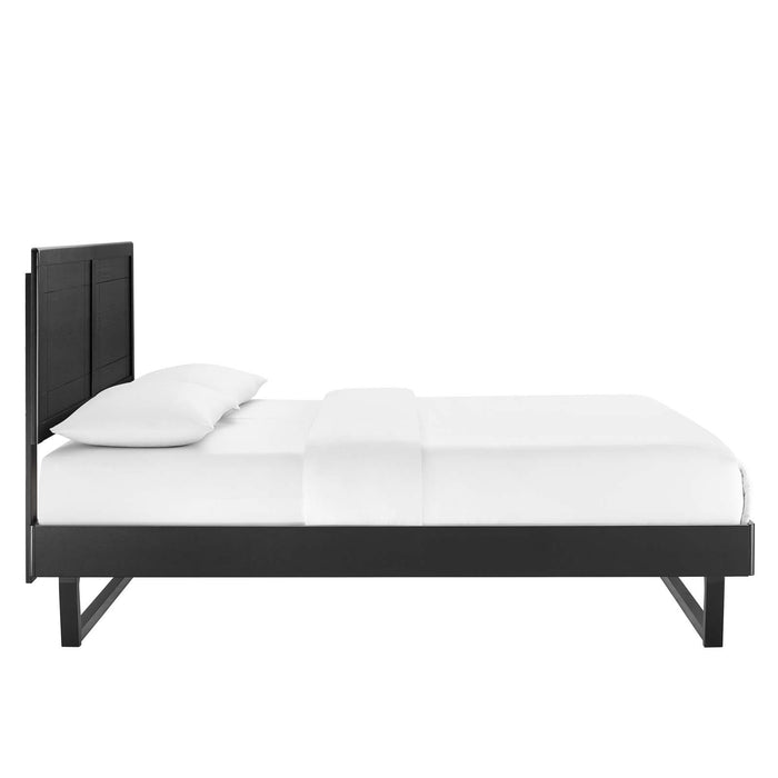 Marlee Twin Wood Platform Bed With Angular Frame