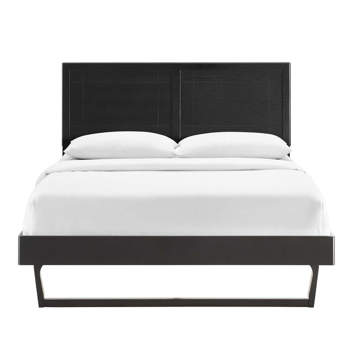 Marlee Queen Wood Platform Bed With Angular Frame