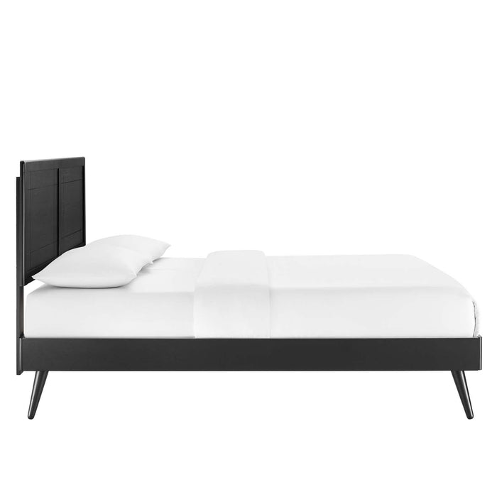 Marlee Queen Wood Platform Bed With Splayed Legs