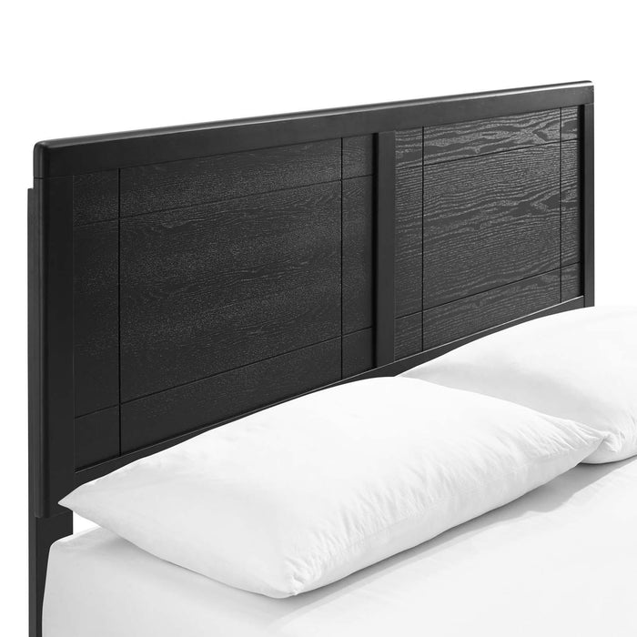 Marlee Twin Wood Platform Bed With Angular Frame