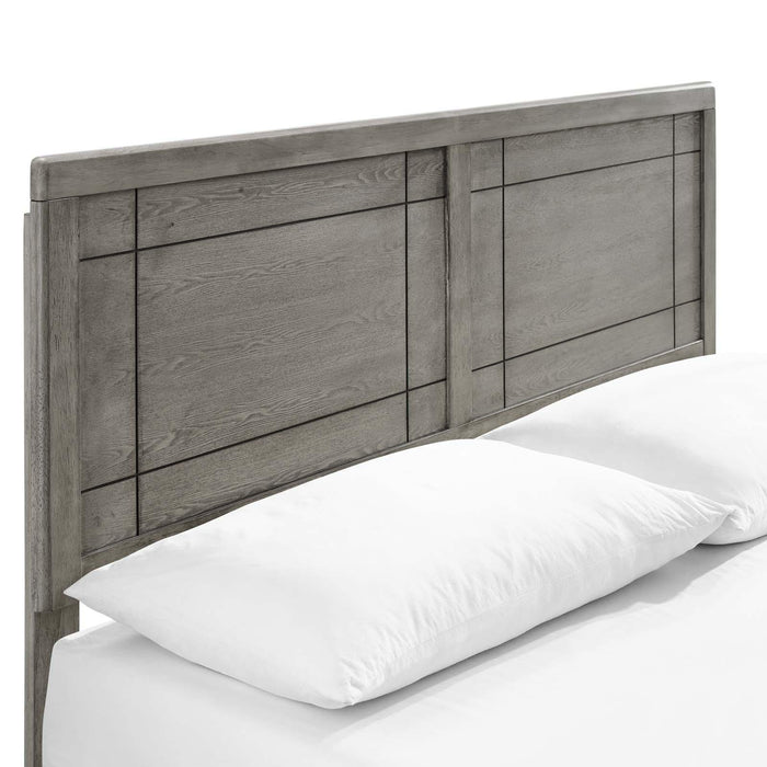 Marlee Twin Wood Platform Bed With Angular Frame