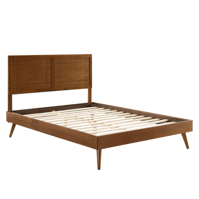 Marlee Queen Wood Platform Bed With Splayed Legs