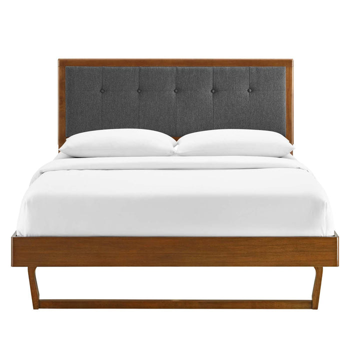 Willow Twin Wood Platform Bed With Angular Frame