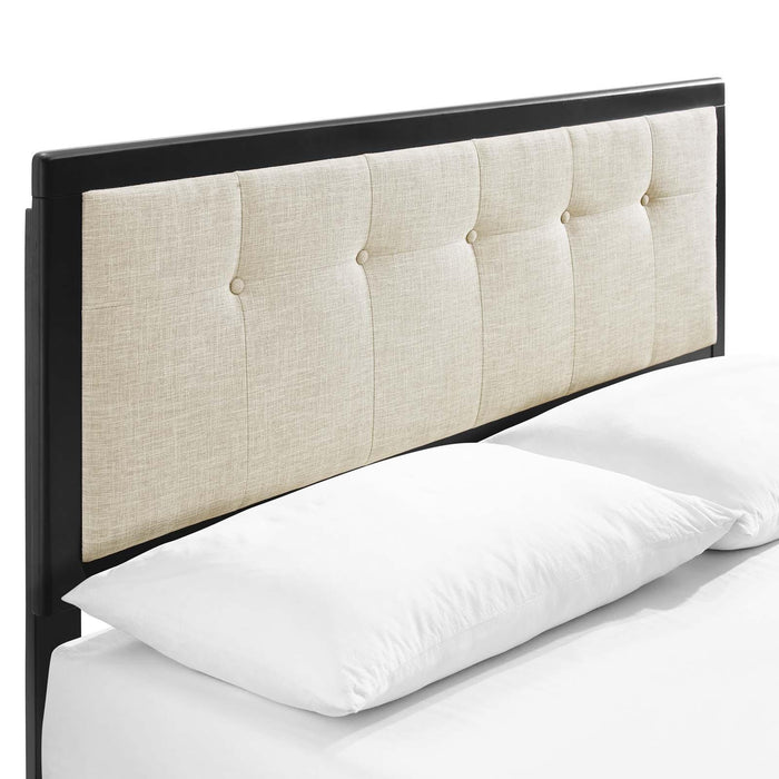 Willow Queen Wood Platform Bed With Splayed Legs