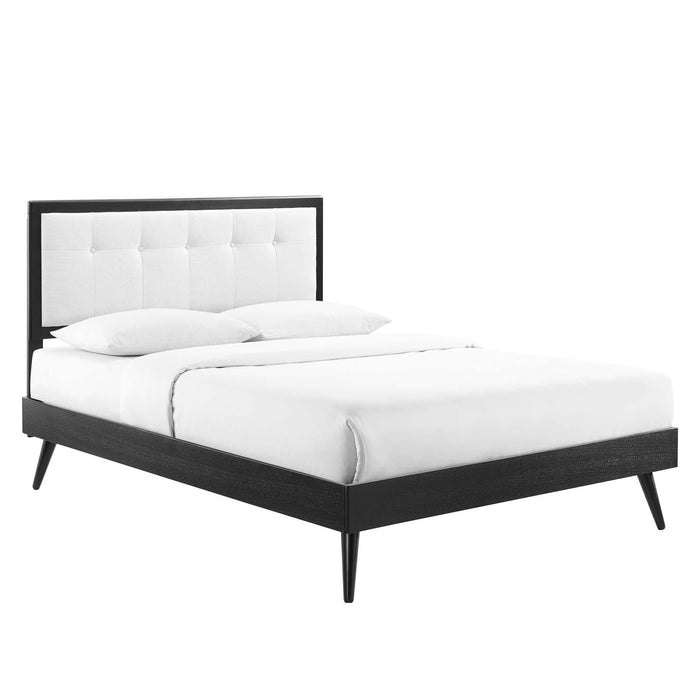 Willow Twin Wood Platform Bed With Splayed Legs