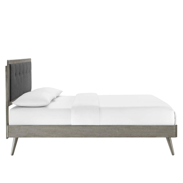 Willow Twin Wood Platform Bed With Splayed Legs