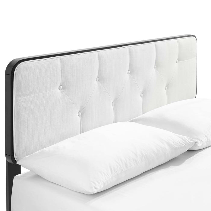 Bridgette Full Wood Platform Bed With Angular Frame