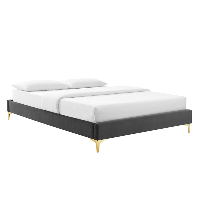 Elise Queen Performance Velvet Platform Bed