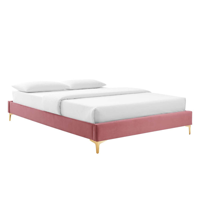 Sutton Queen Performance Velvet Bed Frame