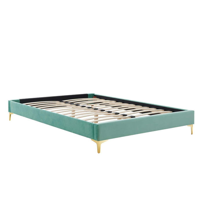 Elise Queen Performance Velvet Platform Bed