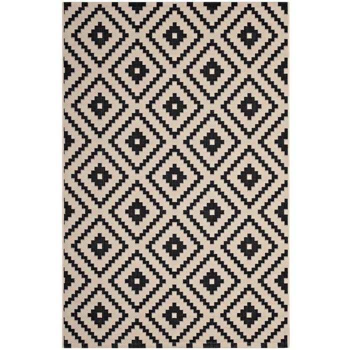 Perplex  Geometric Diamond Trellis 8x10 Indoor and Outdoor Area Rug