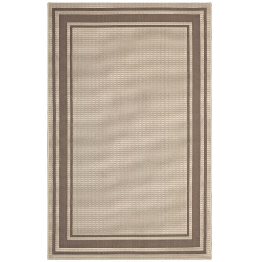 Rim Solid Border 8x10 Indoor and Outdoor Area Rug image