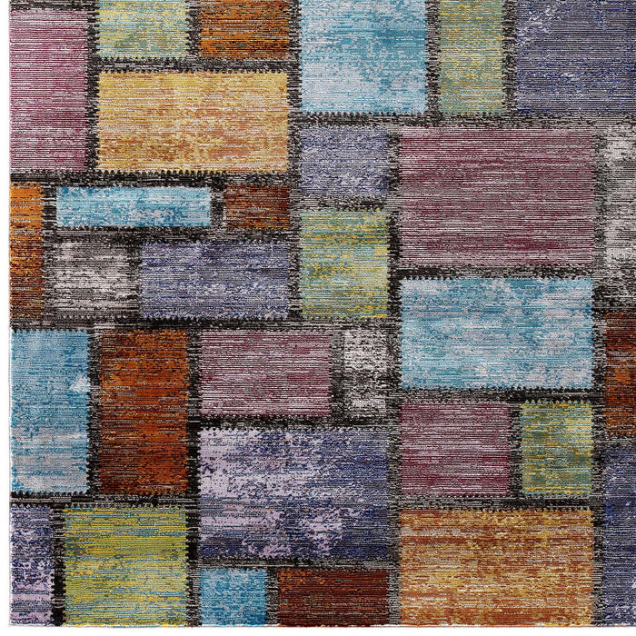 Success Nyssa Abstract Geometric Mosaic 5x8 Area Rug