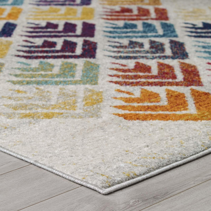 Entourage Florin Abstract Floral 8x10 Area Rug