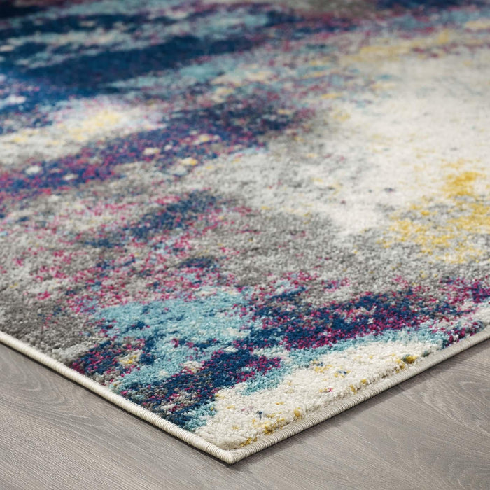 Entourage Adeline Contemporary Modern Abstract 8x10 Area Rug