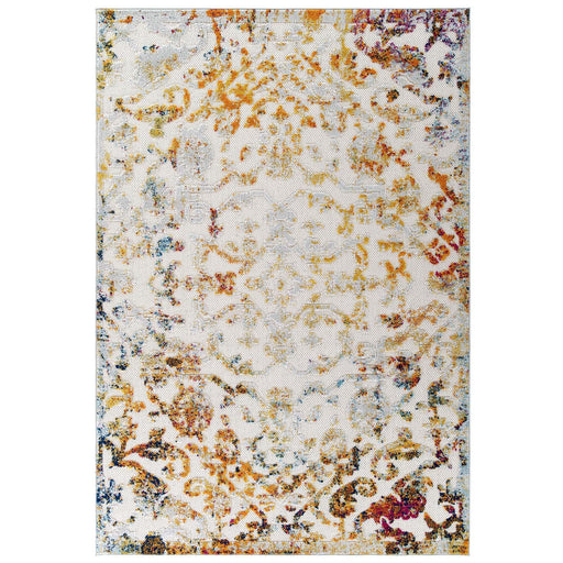 Reflect Primrose Ornate Floral Lattice 8x10 Indoor/Outdoor Area Rug image