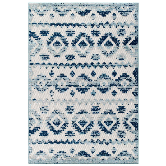 Reflect Takara Abstract Diamond Moroccan Trellis 8x10 Indoor and Outdoor Area Rug image