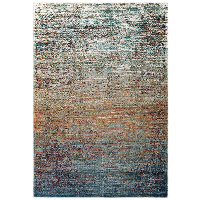 Tribute Jacinda Rustic Distressed Vintage Lattice 8x10 Area Rug image