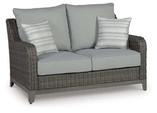 Elite Park Outdoor Loveseat with Cushion - Dinettes Plus Furniture