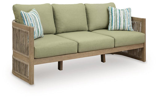 Serena Shores Outdoor Sofa with Cushion - Dinettes Plus Furniture