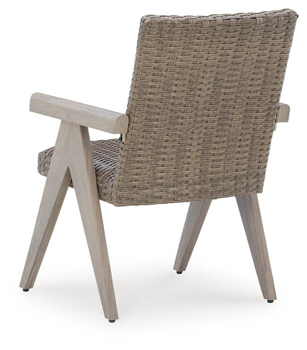 Cliff Trails Outdoor Arm Chair (Set of 2) - Dinettes Plus Furniture