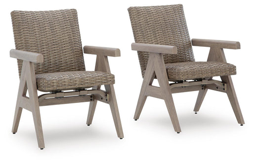 Cliff Trails Outdoor Rocking Arm Chair (Set of 2) - Dinettes Plus Furniture