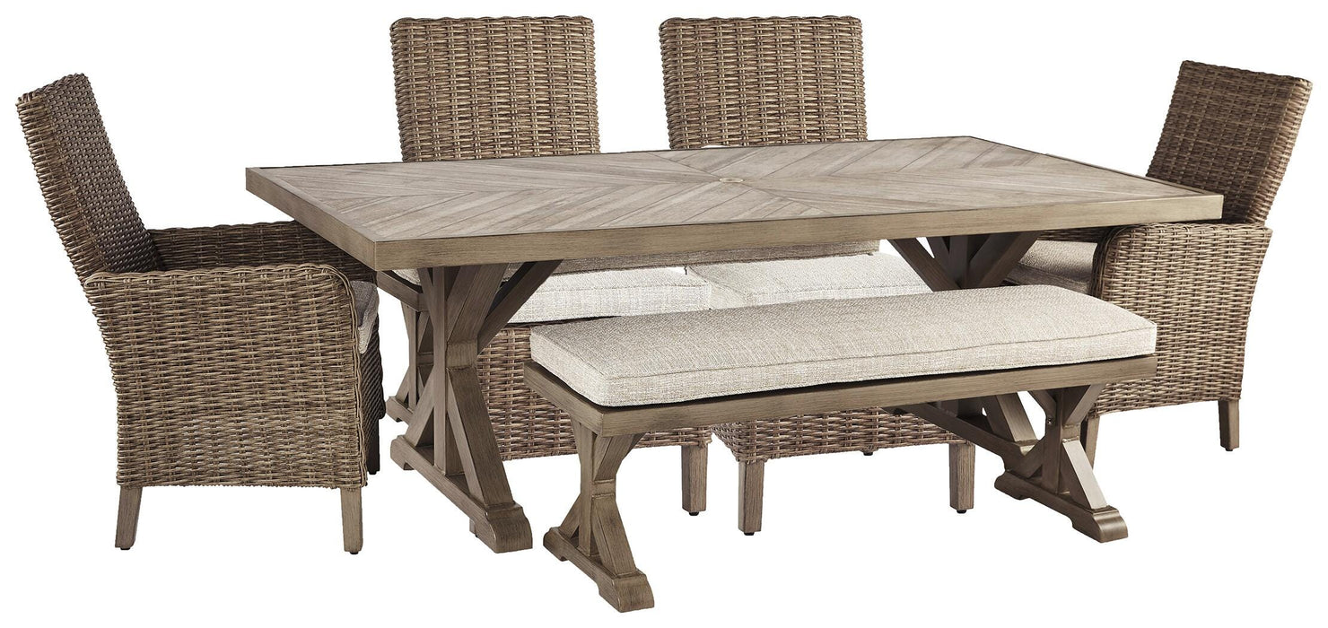 Beachcroft Outdoor Dining Set - Dinettes Plus Furniture