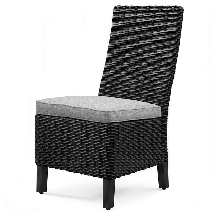 Beachcroft Outdoor Side Chair with Cushion (Set of 2) - Dinettes Plus Furniture