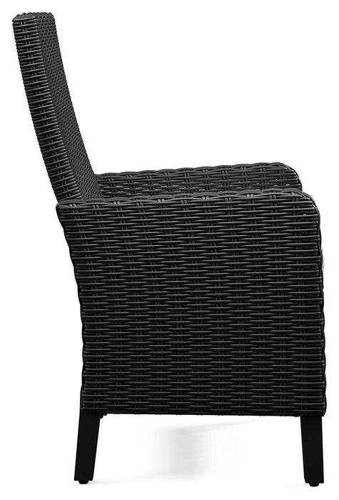 Beachcroft Outdoor Arm Chair with Cushion (Set of 2) - Dinettes Plus Furniture