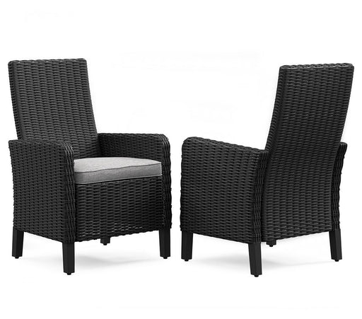 Beachcroft Outdoor Arm Chair with Cushion (Set of 2) - Dinettes Plus Furniture