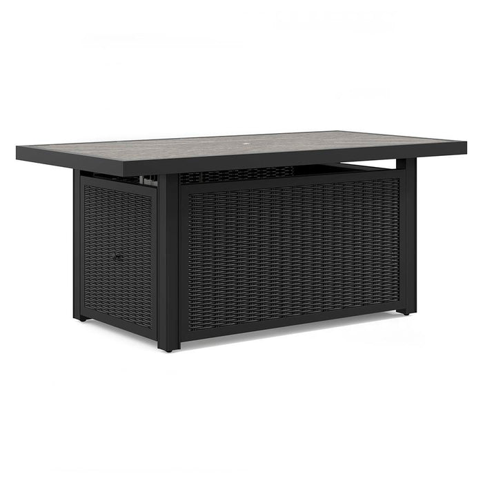 Beachcroft Outdoor Fire Pit Table - Dinettes Plus Furniture
