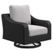 Beachcroft Outdoor Swivel Lounge with Cushion - Dinettes Plus Furniture