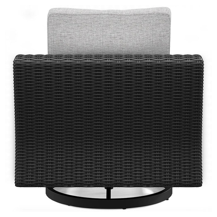 Beachcroft Outdoor Swivel Lounge with Cushion - Dinettes Plus Furniture