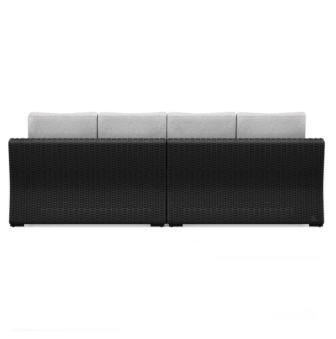 Beachcroft 2-Piece Outdoor Loveseat with Cushion - Dinettes Plus Furniture