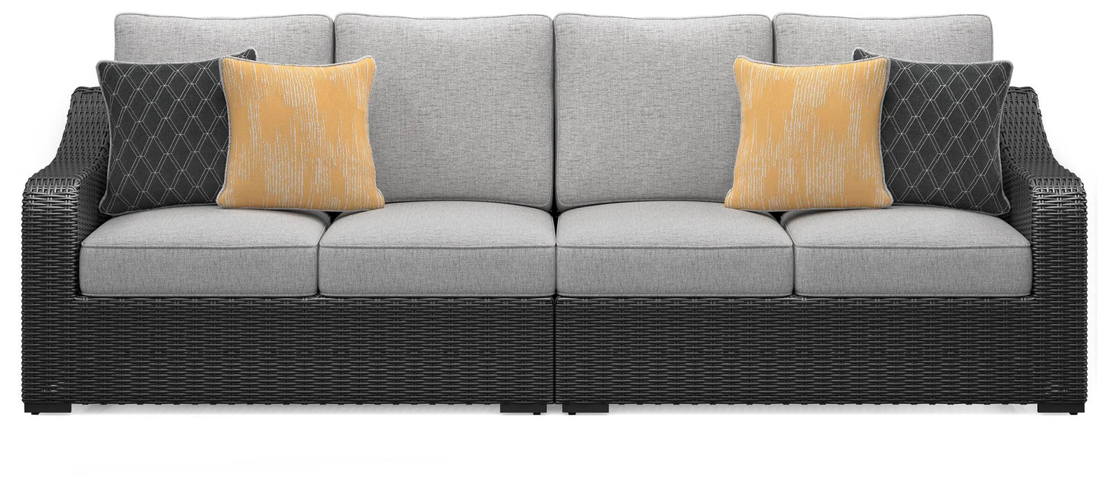 Beachcroft 2-Piece Outdoor Loveseat with Cushion - Dinettes Plus Furniture