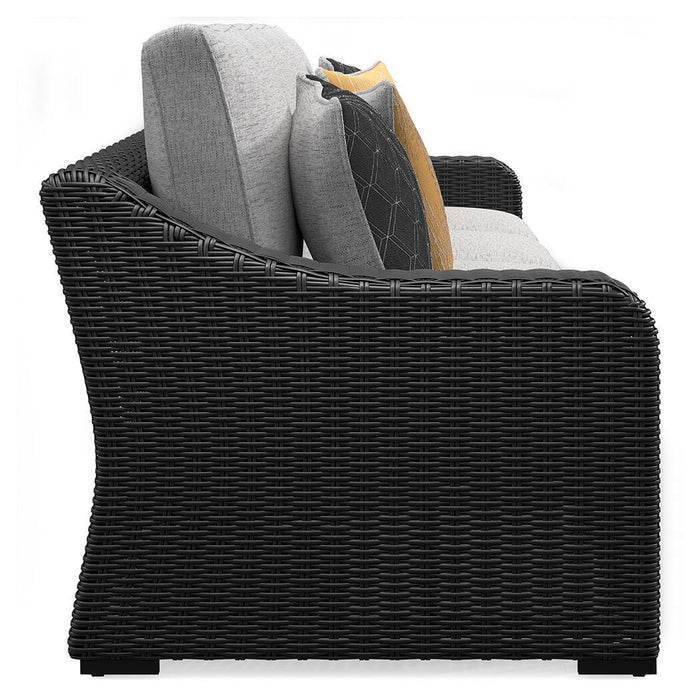 Beachcroft 2-Piece Outdoor Loveseat with Cushion - Dinettes Plus Furniture
