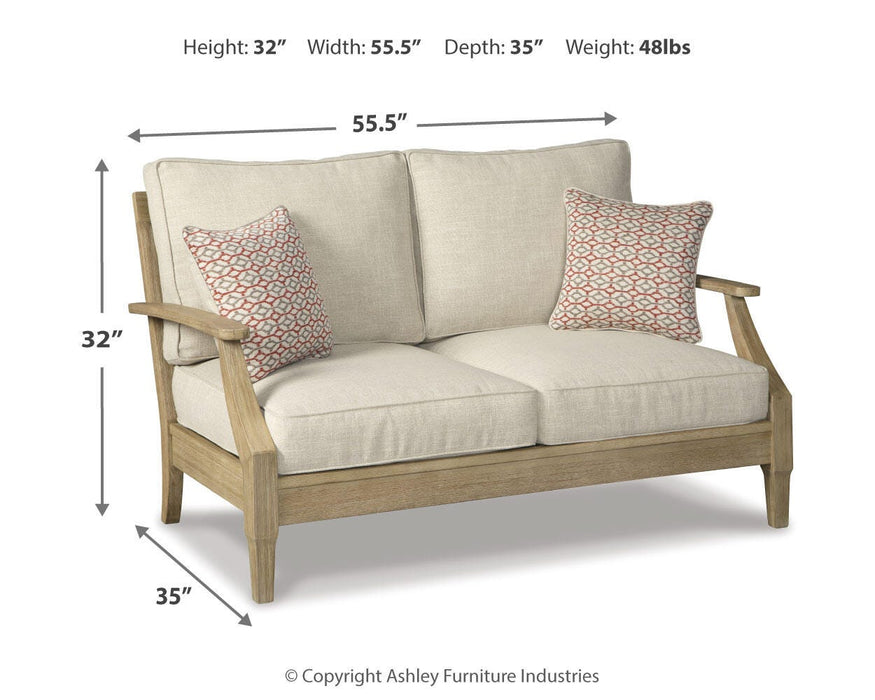 Clare View Loveseat with Cushion - Dinettes Plus Furniture