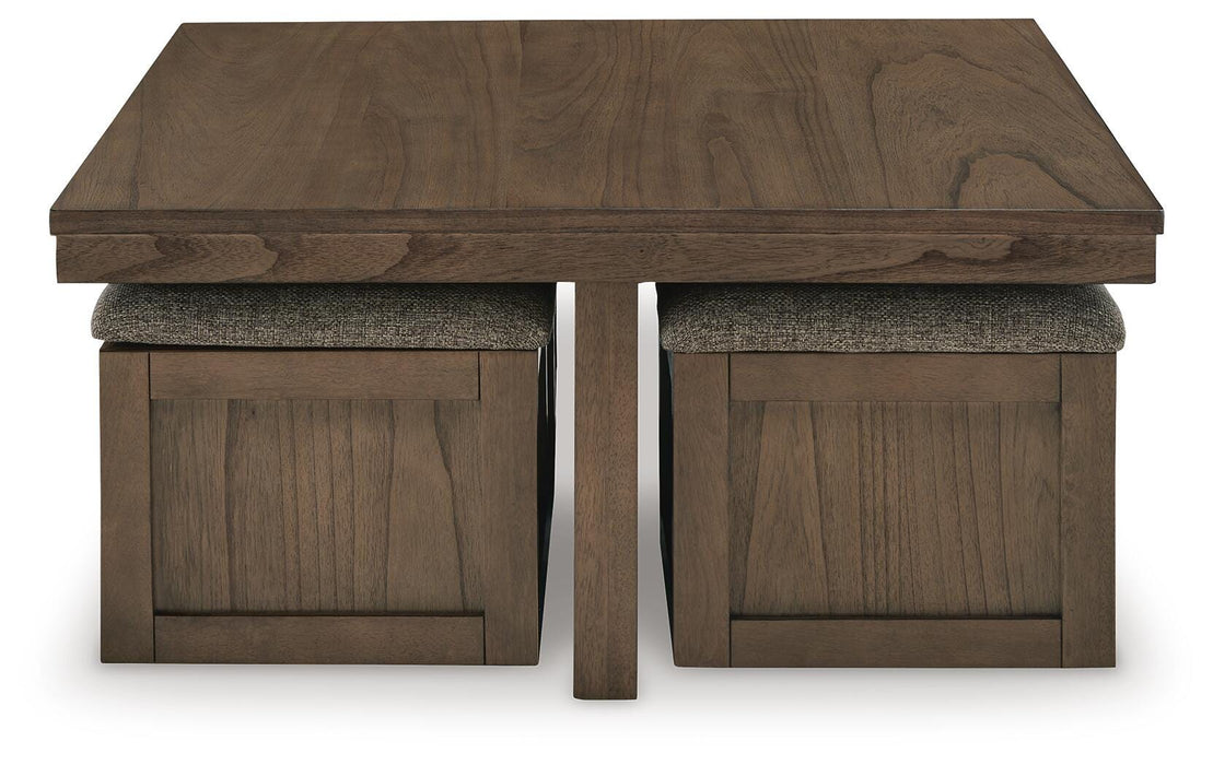 Boardernest Coffee Table with 4 Stools - Dinettes Plus Furniture