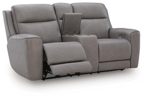 5Z-Comfort Power Reclining Loveseat with Console - Dinettes Plus Furniture