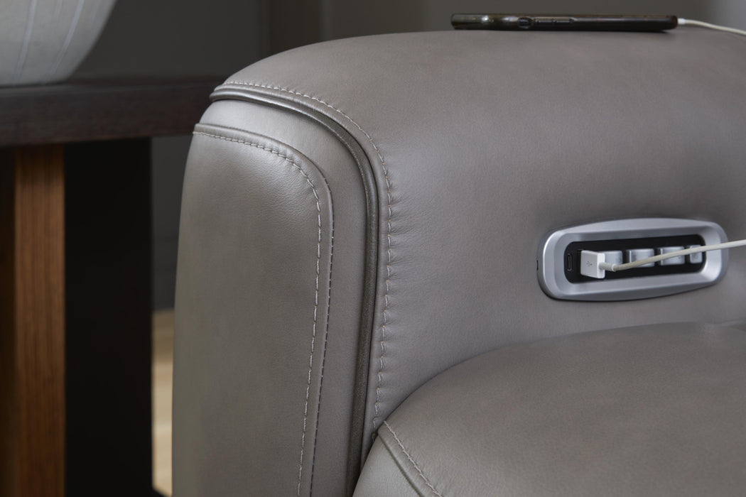 5Z-Comfort Power Reclining Loveseat with Console - Dinettes Plus Furniture