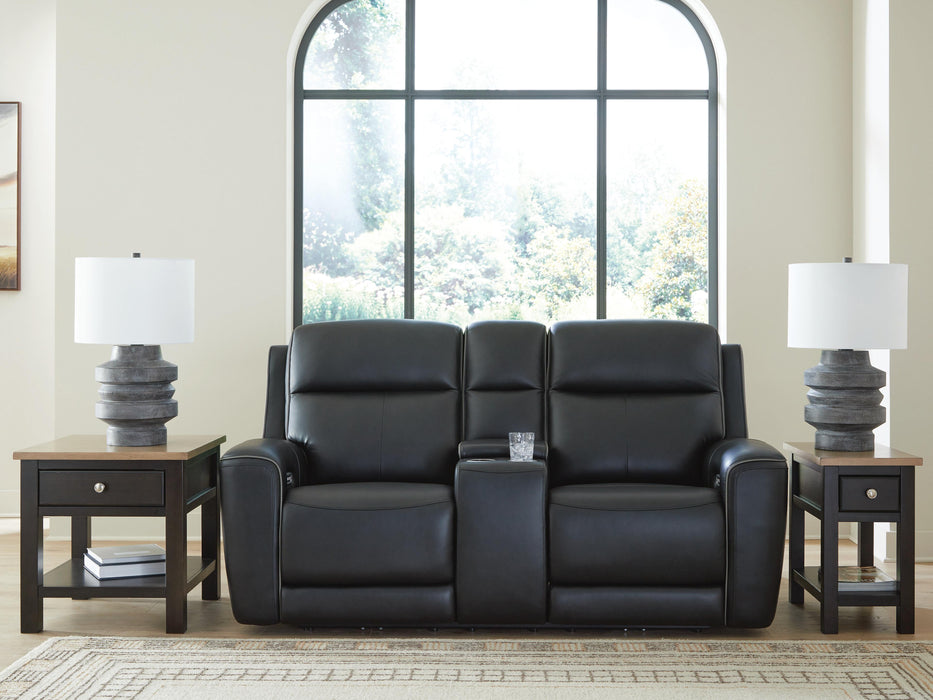 5Z-Comfort Power Reclining Loveseat with Console - Dinettes Plus Furniture