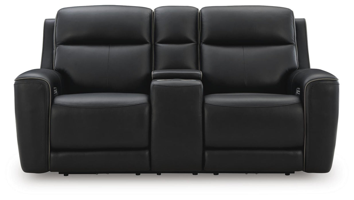 5Z-Comfort Power Reclining Loveseat with Console - Dinettes Plus Furniture