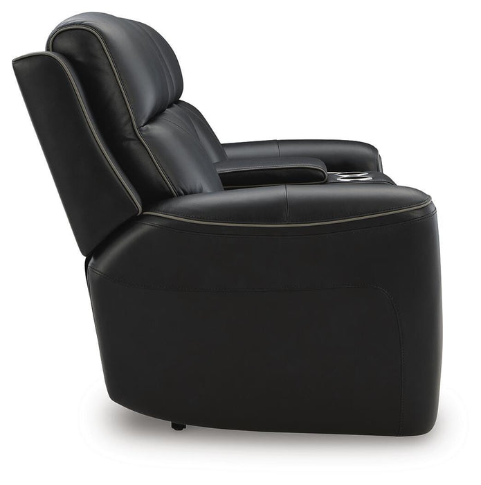 5Z-Comfort Power Reclining Loveseat with Console - Dinettes Plus Furniture