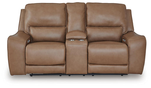 DeepWakes Power Reclining Loveseat with Console - Dinettes Plus Furniture