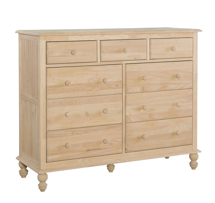 John Thomas Unfinished Cottage 9 Drawer Dresser BD-2019 image