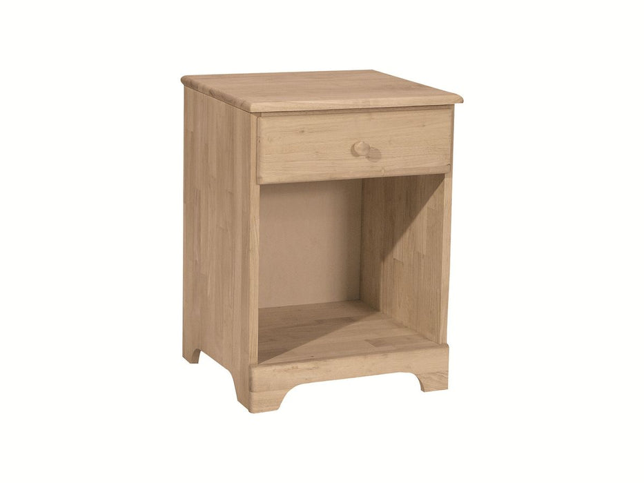 John Thomas Unfinished Jamestown 1-Drawer Night Stand image