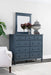 John Thomas Cottage 9 Drawer Dresser & Mirror in Denim BD81-2019;BD81-2050 image