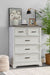 John Thomas Summit 5 Drawer Chest in Mist & Heather Gray image