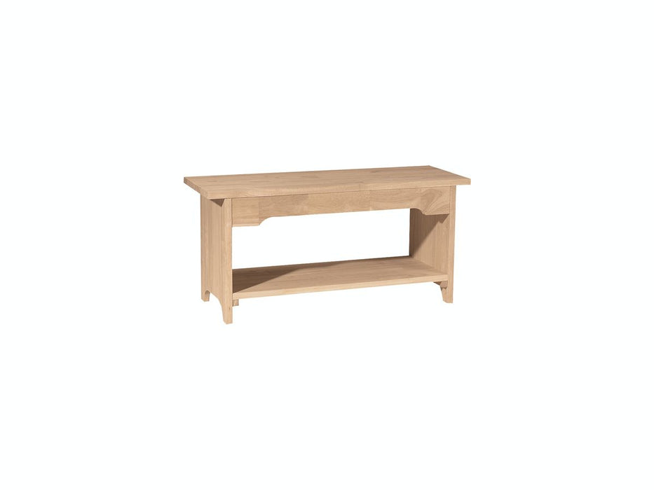 John Thomas Unfinished 36'' Brookstone Bench image