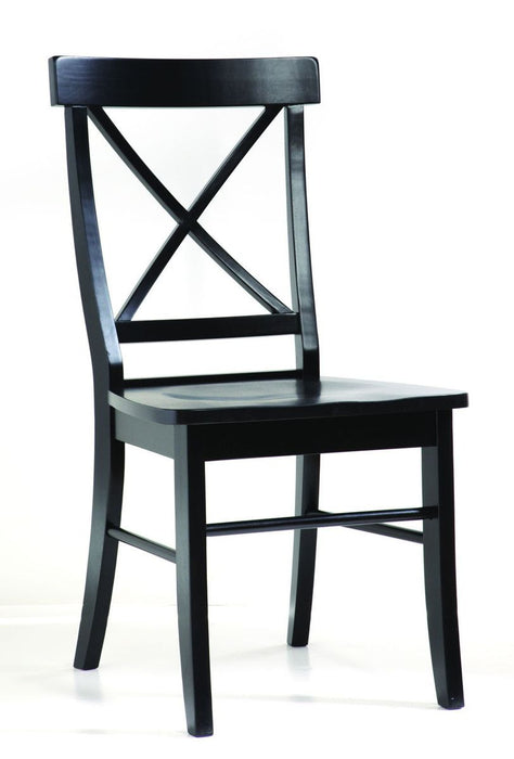 John Thomas Dining Essentials X-Back Side Chair in Black image